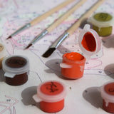 Astronauta Floreado (Pintura por Números) 40x40 cm